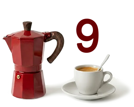 カフェタイム9 Купить гейзерную кофеварку на 9 чашек 450 мл в интернет-магазине
